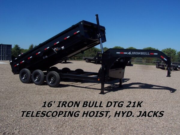 16' IRON BULL DTG 21K GOOSENECK DUMP